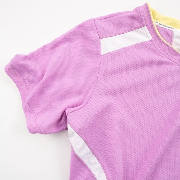 BROOKS Revelation Tee pink athletic running shirt size M - Picture 6 of 9